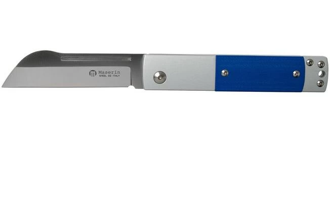 Maserin In-Estro Blue Micarta 165/MCB Slipjoint Pocket Knife 1 Maserin In-Estro Blue Micarta 165/MCB Slipjoint Pocket Knife