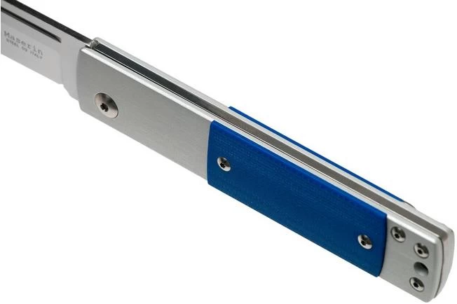 Maserin In-Estro Blue Micarta 165/MCB Slipjoint Pocket Knife 7 Maserin In-Estro Blue Micarta 165/MCB Slipjoint Pocket Knife - Image 7