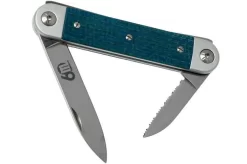 Maserin 60° Knife Sessantesimo 195/MCB Blue Micarta Pocket Knife -Sharp Knives ME 195 MCB 06 maserin