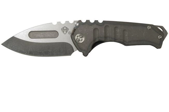 Medford Praetorian T S35VN, Tumbled Droppoint, Tumbled Flamed Handle, Silver Hardware Pocket Knife 1 Medford Praetorian T S35VN, Tumbled Droppoint, Tumbled Flamed Handle, Silver Hardware Pocket Knife