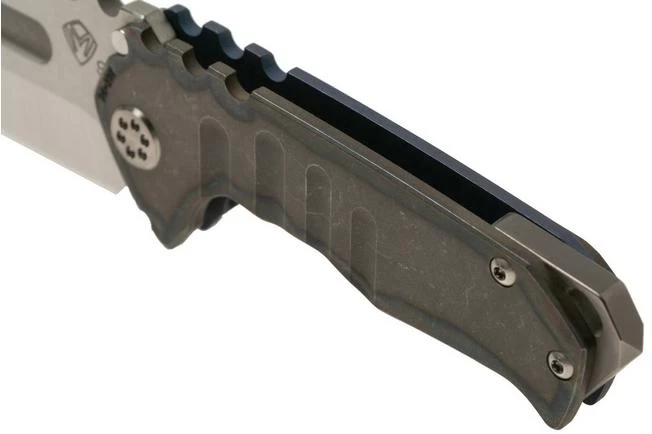 Medford Praetorian T S35VN, Tumbled Droppoint, Tumbled Flamed Handle, Silver Hardware Pocket Knife 8 Medford Praetorian T S35VN, Tumbled Droppoint, Tumbled Flamed Handle, Silver Hardware Pocket Knife - Image 8