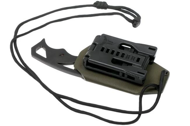 Medford Praetorian Neck Knife PVD S35VN Neck Knife, OD Green Kydex 6 Medford Praetorian Neck Knife PVD S35VN Neck Knife, OD Green Kydex - Image 6