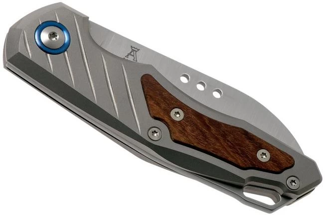 MKM Root RT-ST Titanium Santos Wood Pocket Knife, Jens Anso Design 4 MKM Root RT-ST Titanium Santos Wood Pocket Knife, Jens Anso Design - Image 4