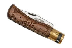 Old Bear Classical Carved Walnut XS, 9307-15-LNI Pocket Knife -Sharp Knives OB9307 15 LNI 04 oldbear