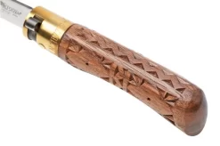 Old Bear Classical Carved Walnut XS, 9307-15-LNI Pocket Knife -Sharp Knives OB9307 15 LNI 07 oldbear