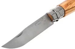 Opinel Pocket Knife No. 8 Luxury Range With Leather Sheath, Olive Wood 13 Opinel Pocket Knife No. 8 Luxury Range With Leather Sheath, Olive Wood -Sharp Knives OP001004 03 opinel v201903