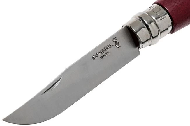 Opinel Trekking No. 08RV Pocket Knife, Burgundy 3 Opinel Trekking No. 08RV Pocket Knife, Burgundy - Image 3