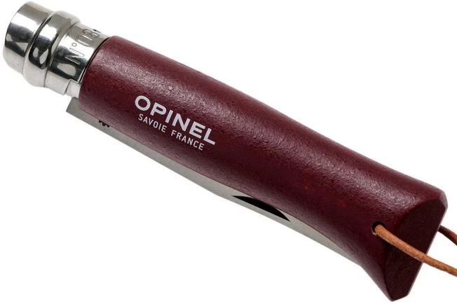 Opinel Trekking No. 08RV Pocket Knife, Burgundy 4 Opinel Trekking No. 08RV Pocket Knife, Burgundy - Image 4