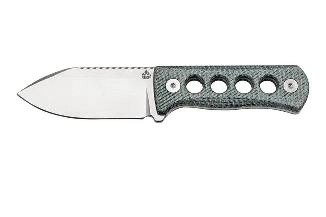 QSP Knife Canary QS141-D1 Stonewashed, Denim Micarta, Neck Knife 1 QSP Knife Canary QS141-D1 Stonewashed, Denim Micarta, Neck Knife