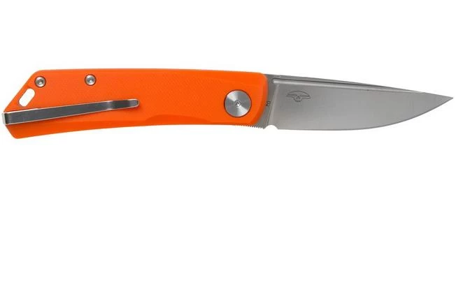 Real Steel Luna Lite 7036 Orange G10 Pocket Knife, Poltergeist Design 2 Real Steel Luna Lite 7036 Orange G10 Pocket Knife, Poltergeist Design - Image 2