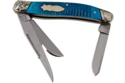 Rough Ryder Black & Blue Stockman RR2119 Pocket Knife