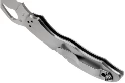 Spyderco Harrier 2 Stainless BY01PS2 Partly Serrated Pocket Knife -Sharp Knives SPBY01PS2 05 spyderco