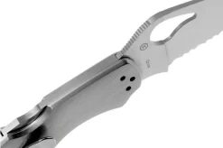 Spyderco Harrier 2 Stainless BY01PS2 Partly Serrated Pocket Knife -Sharp Knives SPBY01PS2 06 spyderco