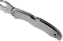 Spyderco Harrier 2 Stainless BY01PS2 Partly Serrated Pocket Knife -Sharp Knives SPBY01PS2 07 spyderco