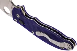 Spyderco Manix 2 S110V Dark Blue C101GPDBL2 Pocket Knife -Sharp Knives SPC101GPDBL2 05 spyderco spc101gpdbl2 05
