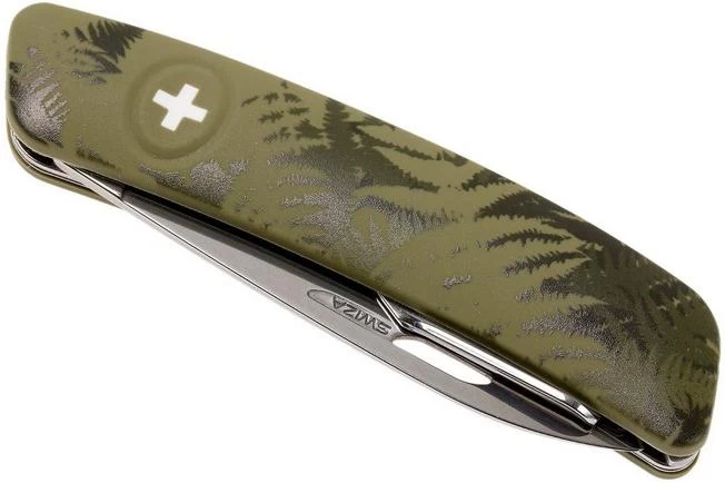 Swiza C01 Silva Swiss Pocket Knife, Green 4 Swiza C01 Silva Swiss Pocket Knife, Green - Image 4