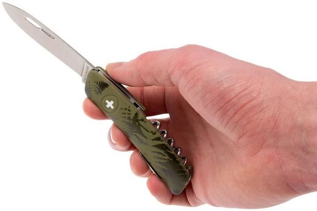 Swiza C01 Silva Swiss Pocket Knife, Green 5 Swiza C01 Silva Swiss Pocket Knife, Green - Image 5