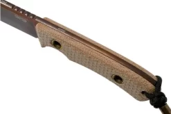 TRC Knives South Pole Apocalypse Finish 2020 Biohazard Edition, Elmax, Natural Canvas Micarta, Survival Knife -Sharp Knives TI SP BCM 2020 05 trc knives