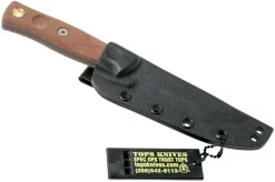 TOPS Knives TOPS Fieldcraft 3.5 Mini BROS, Brown Micarta MBROS-01 Bushcraft Knife -Sharp Knives TK MBROS 01 07 tops knives