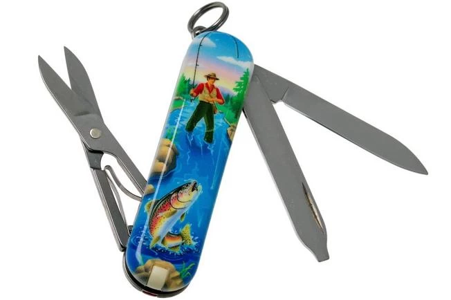 Victorinox Classic SD Gone Fishing Limited Edtion 2020 0-6223-L2005 Swiss Pocket Knife 2 Victorinox Classic SD Gone Fishing Limited Edtion 2020 0-6223-L2005 Swiss Pocket Knife - Image 2