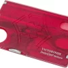 Victorinox SwissCard Nailcare Translucent Red - 0.7240.T