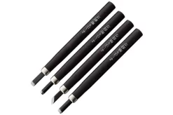 Yoshiharu H-4 Japanese Wood Carving Knives, Set Of 4