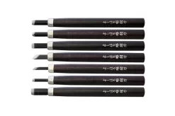 Yoshiharu H-7 Japanese Wood Carving Knives, Set Of 7