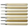 Yoshiharu L-7 Maruichi Japanese Wood Carving Knives, Set Of 7 With Baren